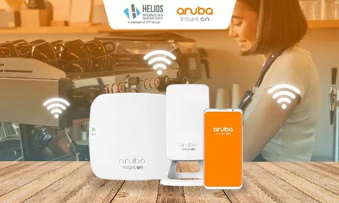 wifi untuk café Aruba Instant On Helios
