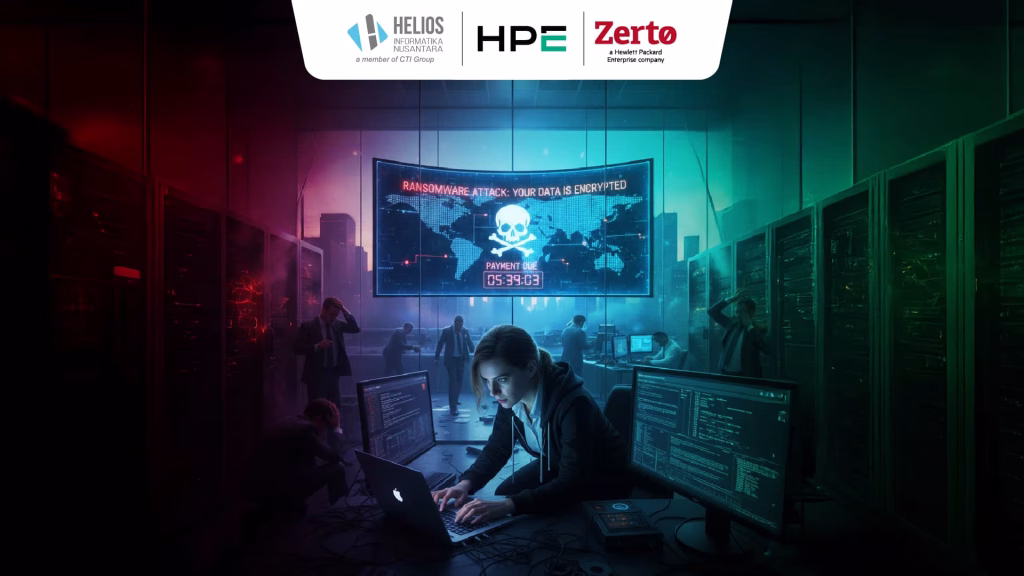 disaster recovery plan industri finansial Helios HPE Zerto