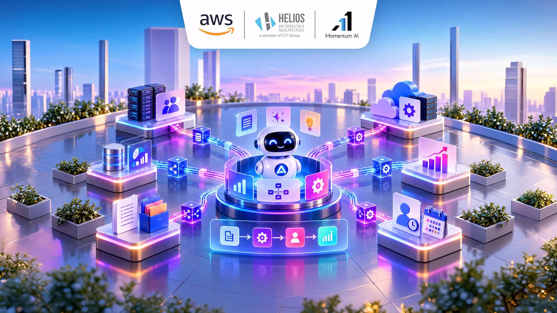 Contoh Implementasi AWS Agentic AI untuk Operasional Bisnis Helios Informatika