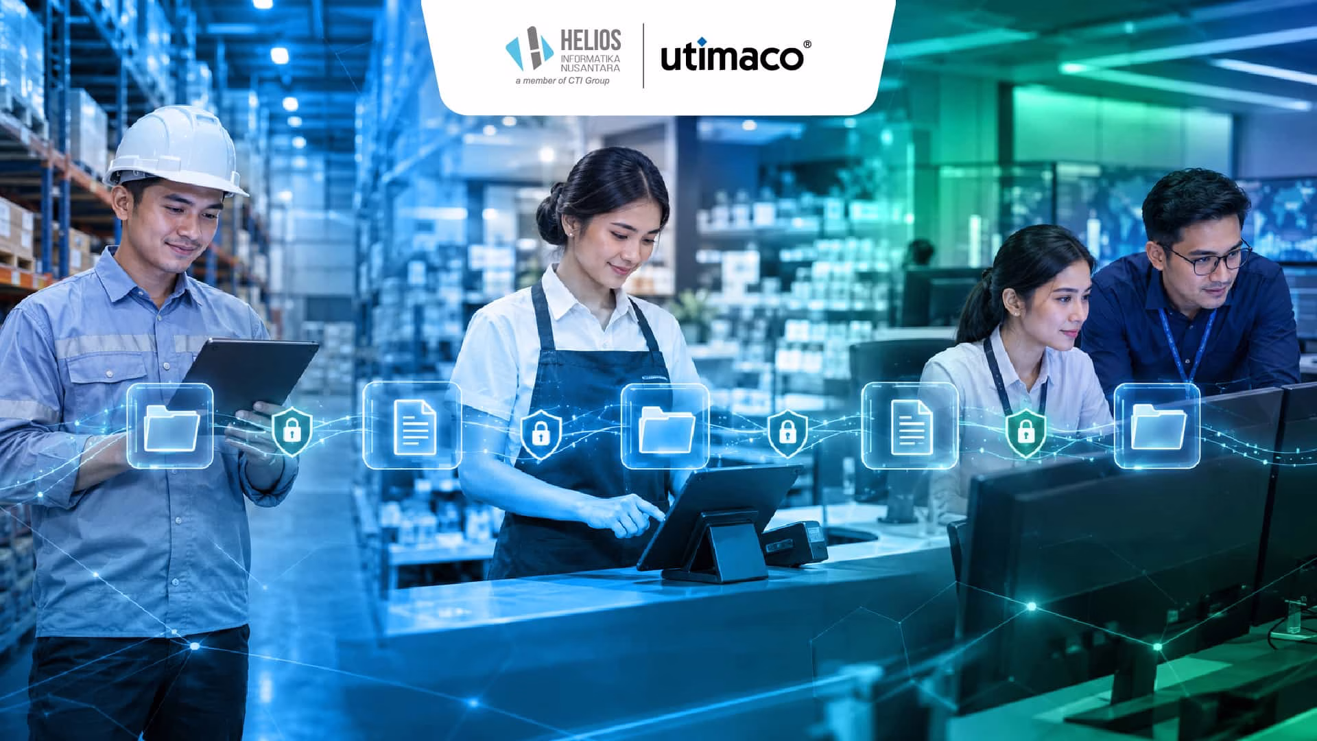 enkripsi file dan folder yang aman dengan Utimaco Helios Informatika