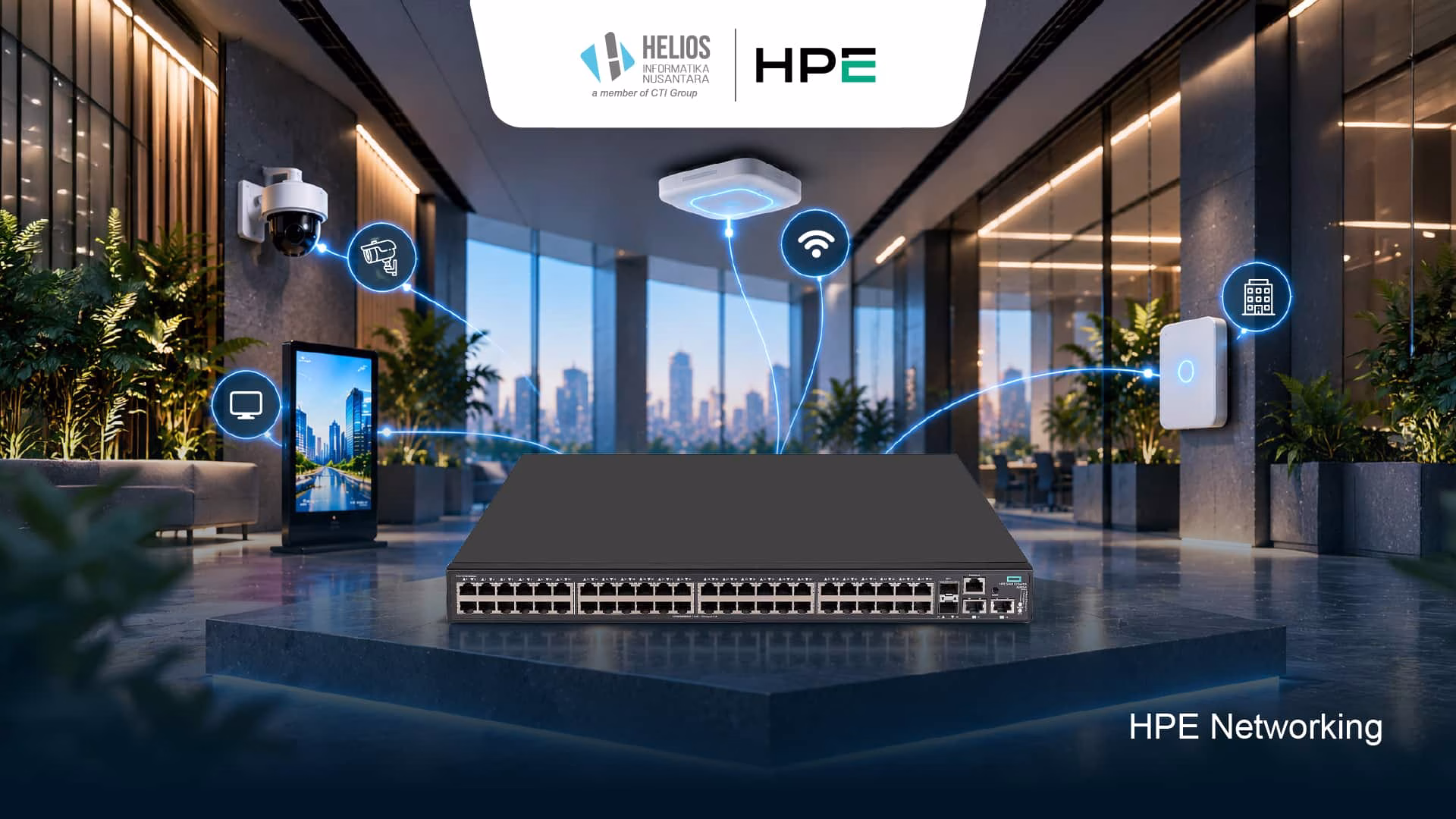 switch jaringan grade enterprise HPE Networking Helios Informatika